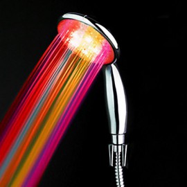 ABS couleur de l'eau Propulsé Modification douche à main LED