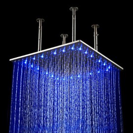 20 pouces tête de douche en acier inoxydable avec des couleurs de lumière LED changeant