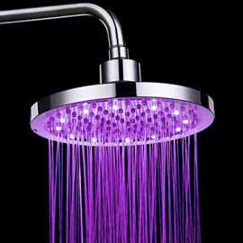 7 couleurs contemporaines Changement de tête à LED robinet de douche de 8 po