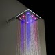 7 couleurs LED Changement de tête chromée robinet de douche de 8 po