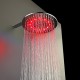Tête 12 pouces douche en laiton avec des couleurs de lumière LED changeant