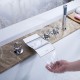 robinet de baignoire cascade avec douche à main (finition chromée)