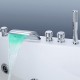 changement de couleur robinet conduit baignoire cascade avec douche à main (finition chromée)