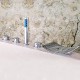 contemporaine chromé terminé mélangeurs cascade baignoire robinet répandue