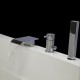 chromé contemporaine trois trous mitigeur robinet de la baignoire avec douche à main