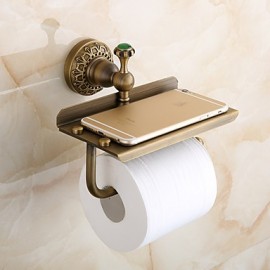 Porte Papier Toilettes, 1 pièce Néoclassique Laiton Porte Papier Toilette Salle de Bain