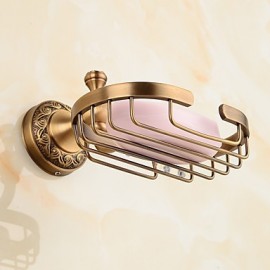 Porte-savons, 1 pièce Antique Laiton Savon Vaisselle et supports Salle de Bain