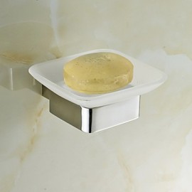 Porte-savons, 1pc Amovible Moderne Acier inoxydable Savon Vaisselle et supports