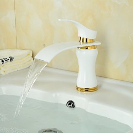 Centerset poignée seul trou dans la peinture salle de bains robinet d'évier