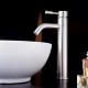 mitigeur répandue un trou dans le nickel brossé lavabo robinet