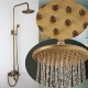 Robinet de douche - Antique - Cascade / Douche pluie / Douchette inclue - Laiton (Bronze antique)